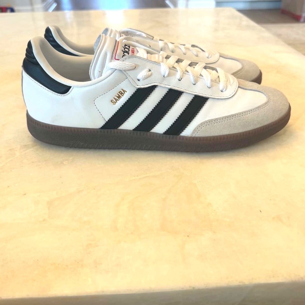 Adidas Superstar White Black Leather Shell Toe Sneakers IH6001 Mens 11